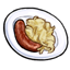 Sausage and Kraut Alegarten Plate