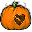 Broken-Hearted Carved Pumpkin