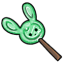 Green Bunny Lolly