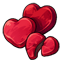 Cherry Candy-Coated Chocolate Heart