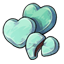 Mint Candy-Coated Chocolate Heart