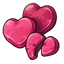 Raspberry Candy-Coated Chocolate Heart