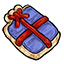 Blue Frosted Gift Cookie
