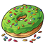 Apple Doughnut with Sprinkles