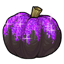 Purple Glitter Splashed Pumpkin