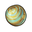 Fancy Mint and Gold Marbled Chocolate Ball