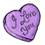 I Love You Candy Heart