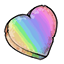 Rainbow Candy Heart