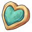 Mint Heart Pastry