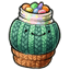 Knit Succulent Candy Jar