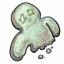 Minty Phantom Torso Cookie