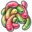 Gummy Gorgon Worms