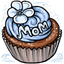 Blue Mothers Day Cupcake