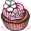 Pink Mothers Day Cupcake