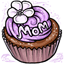 Purple Mothers Day Cupcake
