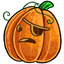 Pirate Carved Pumpkin