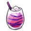 Purple Banded Iced Drink