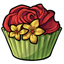 Red Rose Frosted Cupcake