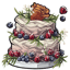 Rustic Berry Wedding Cake