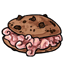 Chocolate Chip Brain Stuffed Cookie Sandwich