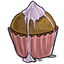 Purple Sandy Cupcake