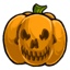 Skull Carved Pumpkin