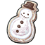 Snowman Sugar Cookie