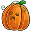 Super Sad Carved Pumpkin