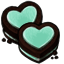 Mint Cream-Filled Heart Cakewiches