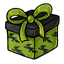 Empty Green Witch Morostide Gift-Box