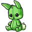 Green Bunny Plushie