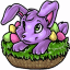 Purple Bunny Basket