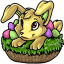 Yellow Bunny Basket