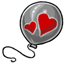 Gray Heart Balloon