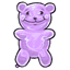 Purple Bear Balloon