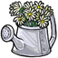White Daisy Watering Can