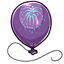 Purple Firework Balloon