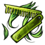 Green Folding Comb