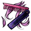 Purple Folding Comb