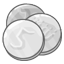Silver Foil Gelt Coins