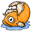 Orange Glompy Fish