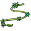 Green Flower Arm Wrap
