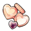 Purple Heart-Shaped Contacts