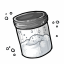 Jar of Captured Snowflakes