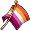Larger Lesbian Pride Flag