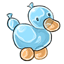 Blue Little Duck Balloon