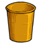 Orange Disposable Morostide Cup