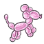 Pink Poodle Balloon