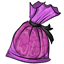 Purple Bagged Popcorn Ball