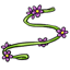 Purple Flower Arm Wrap